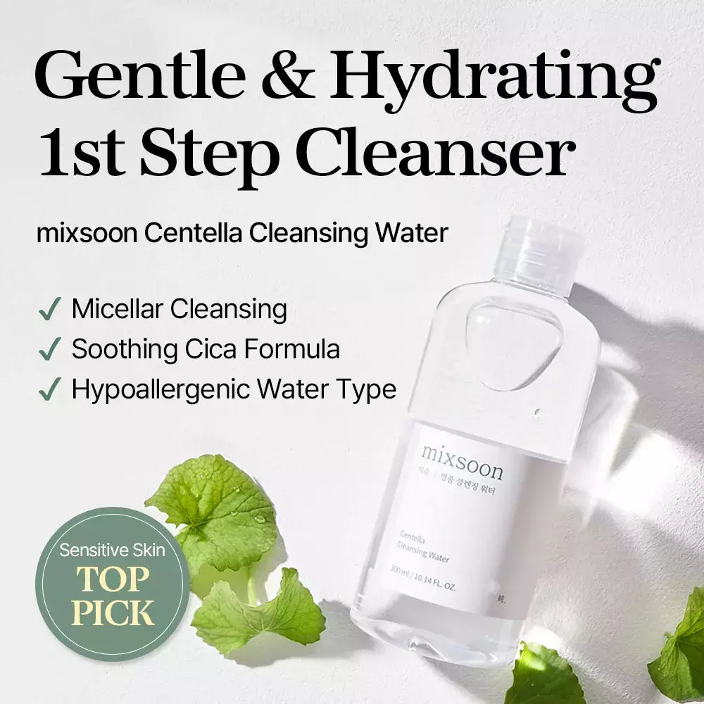 Agua Micellar Centella Cleansing Water Mixsoon