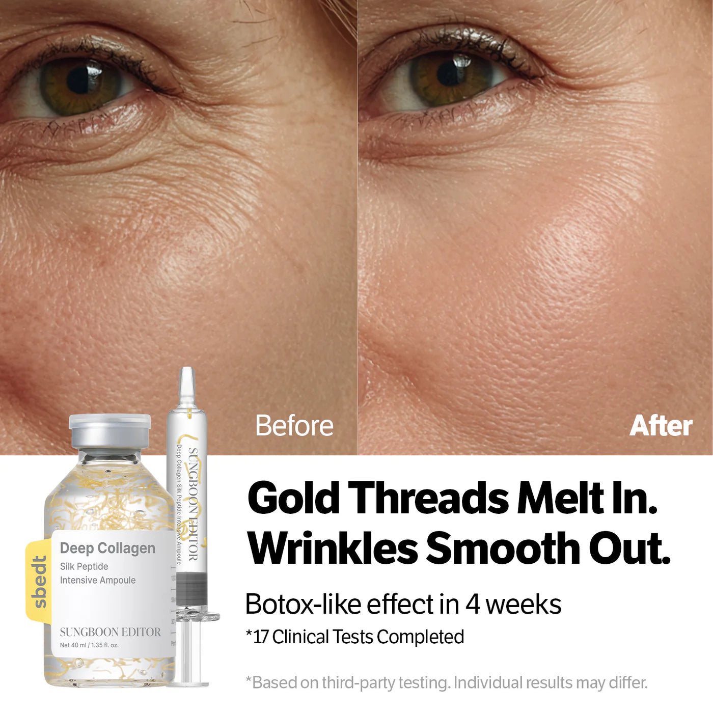 Suero Deep Collagen Silk Peptide Intensive Ampoule Sungboon Editor Imagen secundaria del producto