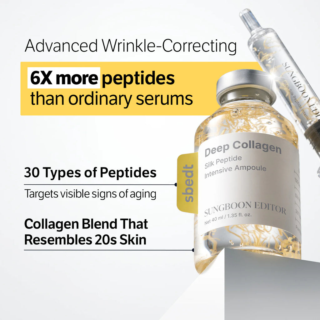 Suero Deep Collagen Silk Peptide Intensive Ampoule Sungboon Editor