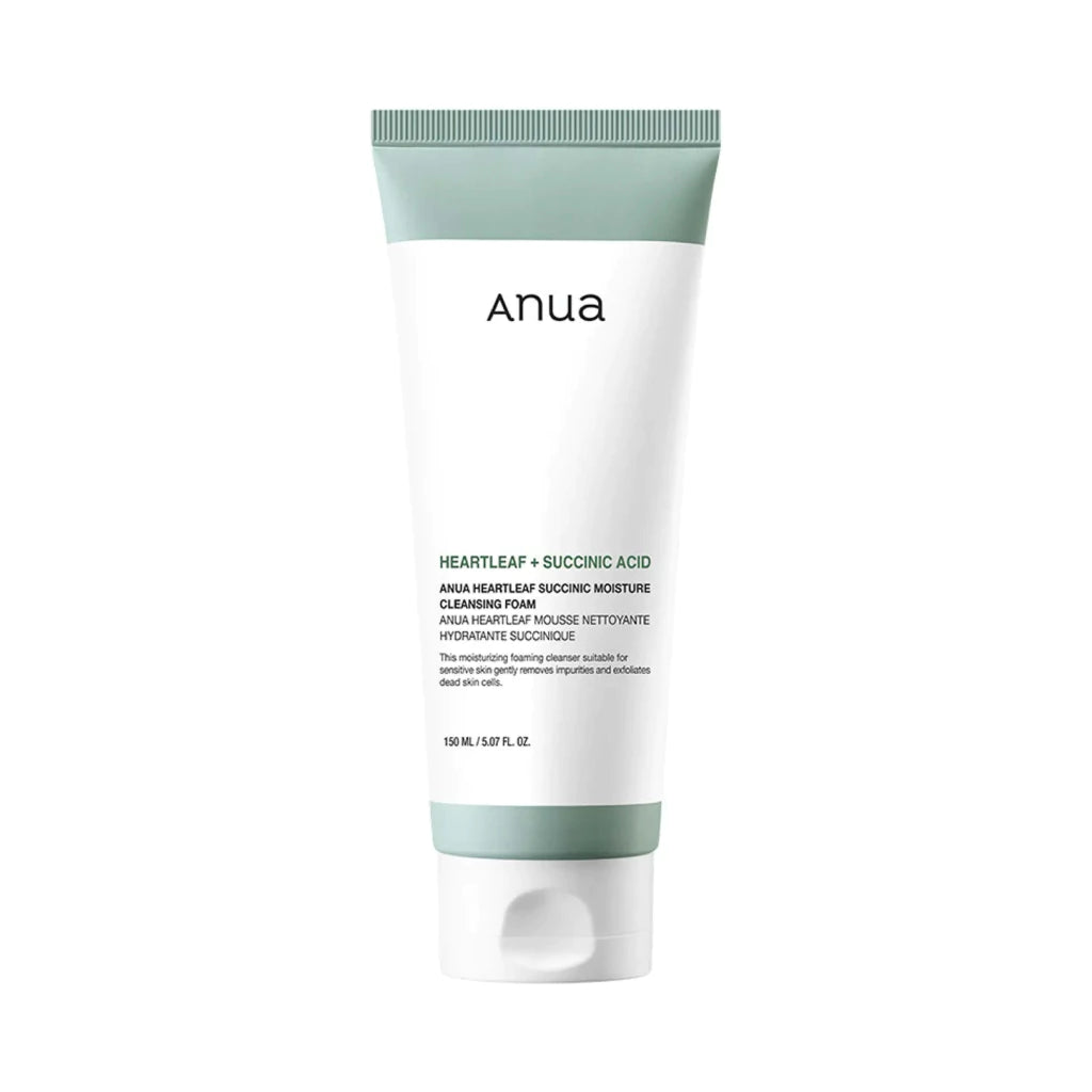 Limpiador Heartleaf Succinic Moisture Cleansing Foam Anua