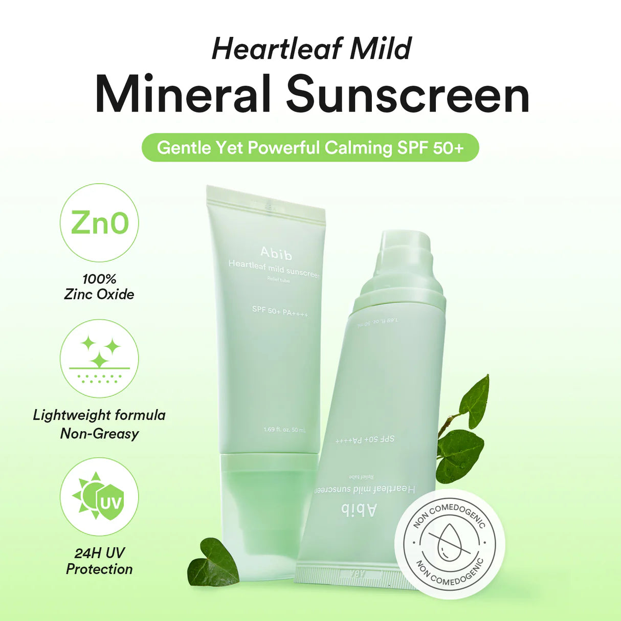 Protector Solar Heartleaf Mild Sunscreen Abib (50Ml) Imagen secundaria del producto