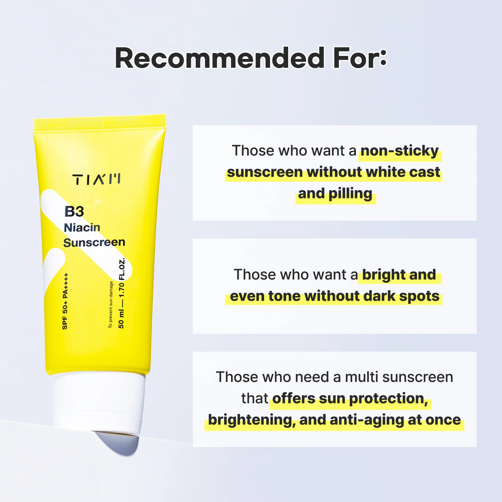 Protector Solar B3 Niacin Sunscreen Tiam