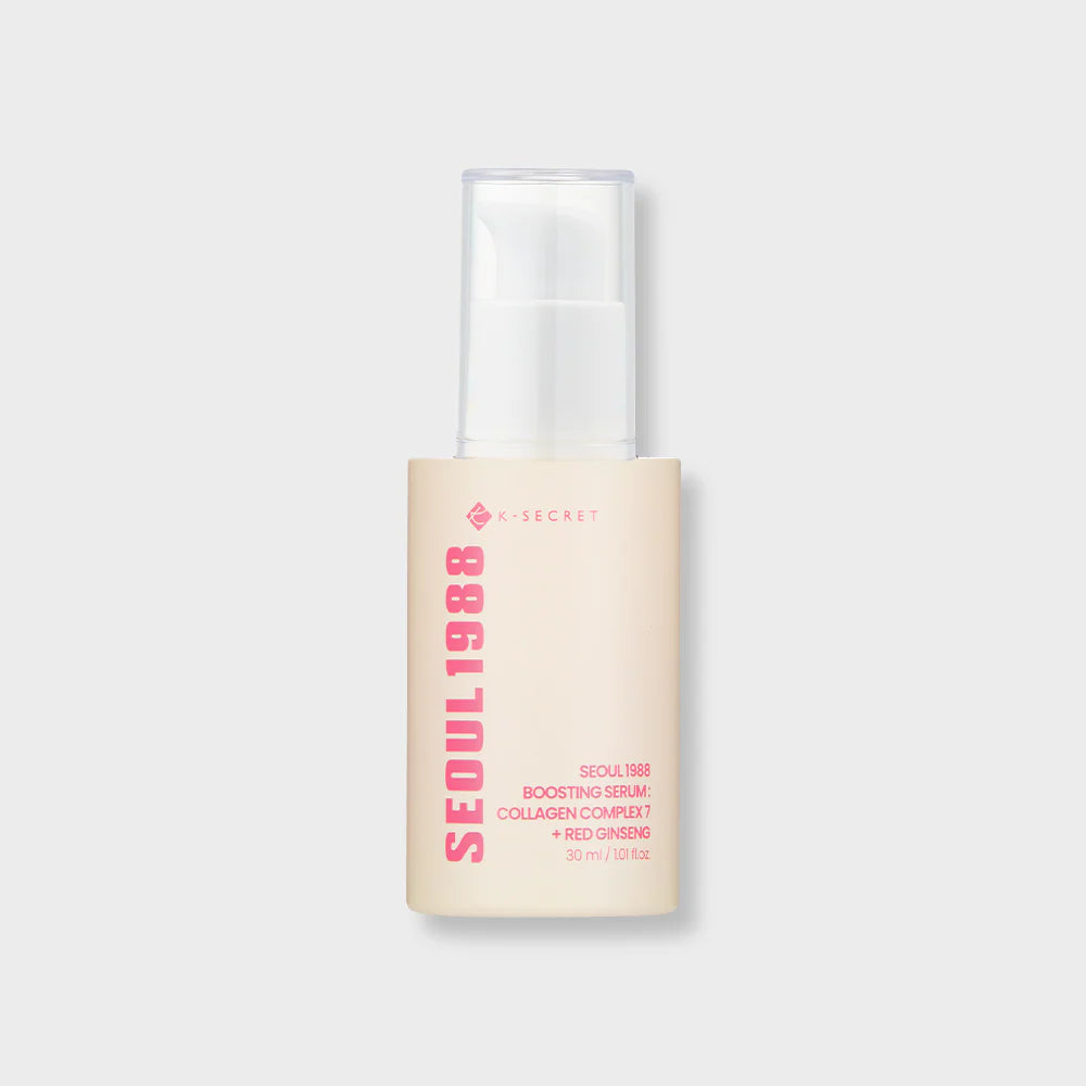 Suero Seoul 1988 Boosting Serum: Collagen Complex 7 + Red Ginseng K-Secret (30Ml)