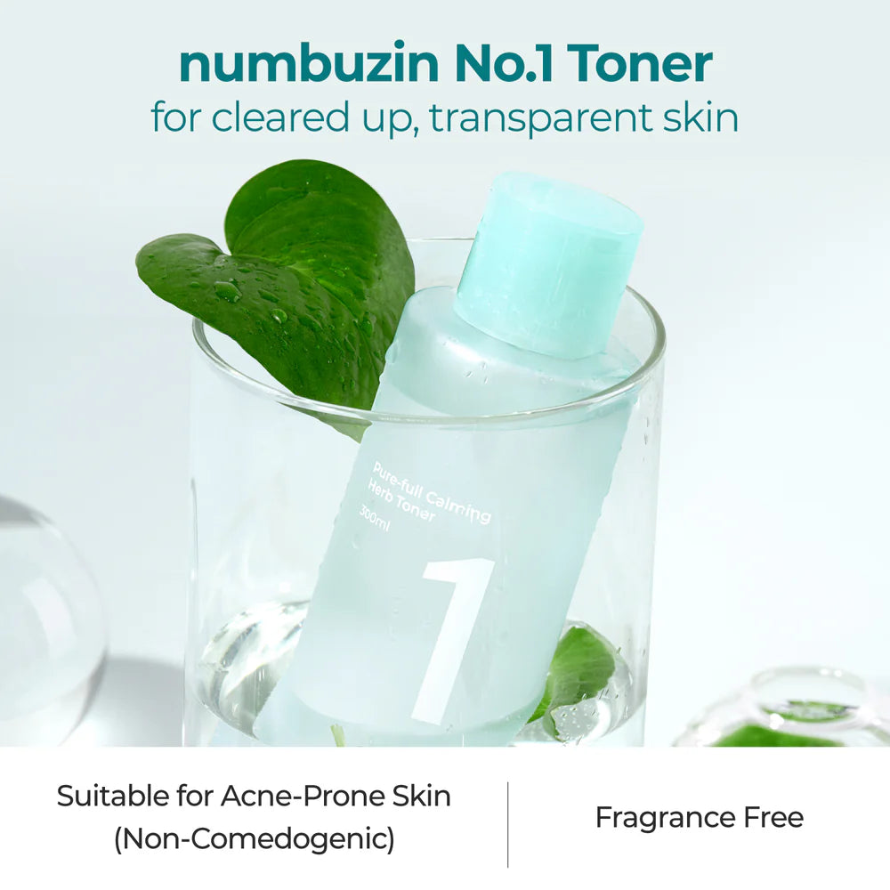 Tonico Pure Full Calming Herb Toner Numbuzin Imagen principal del producto