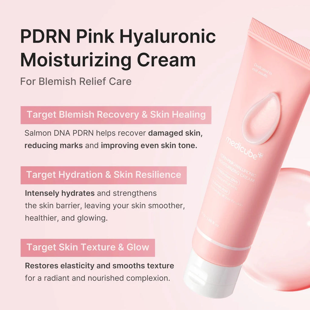 Crema Pdrn Pink Hyaluronic Moisturizing Cream Medicube (55Gr)