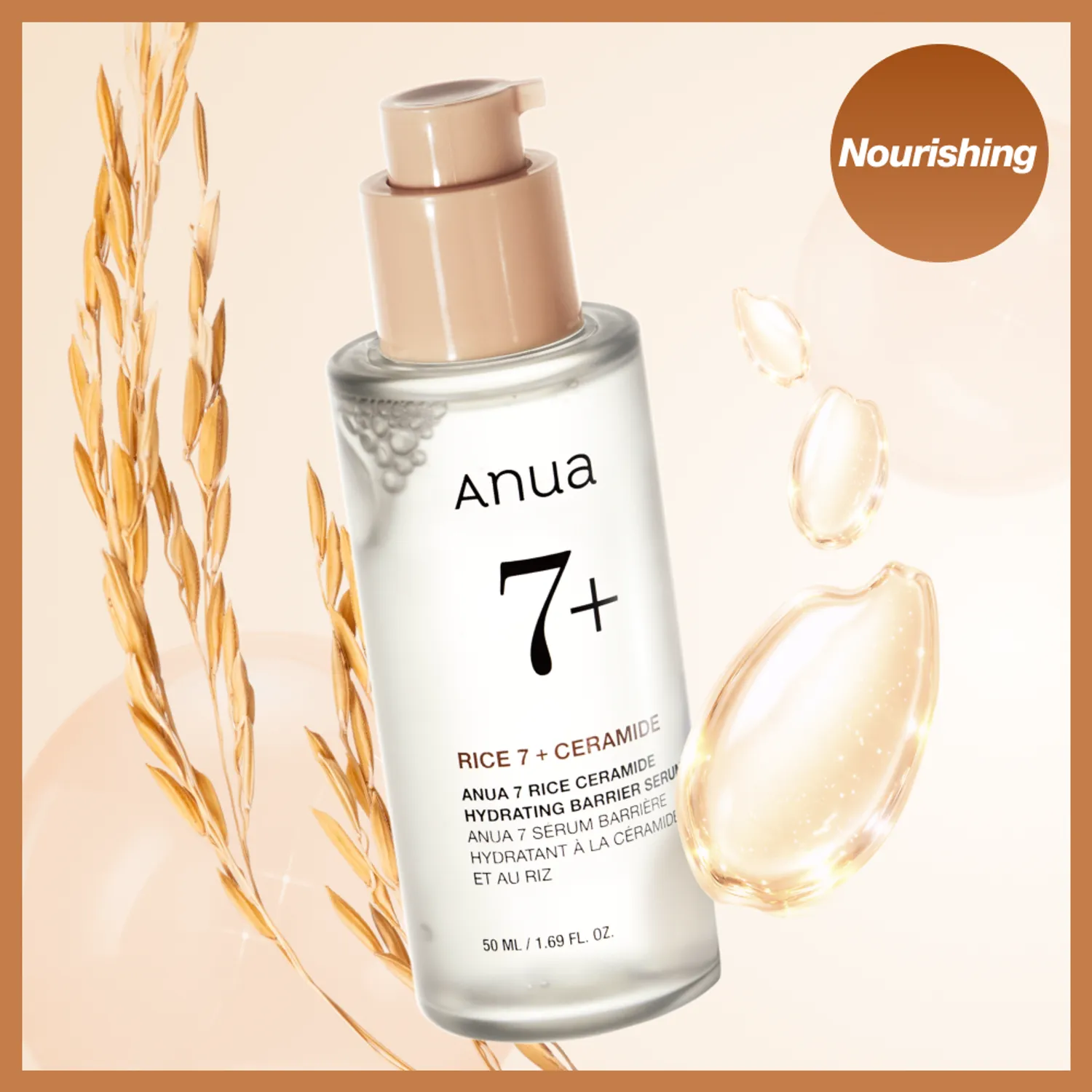 Suero 7 Rice Ceramide Hydrating Barrier Serum Anua