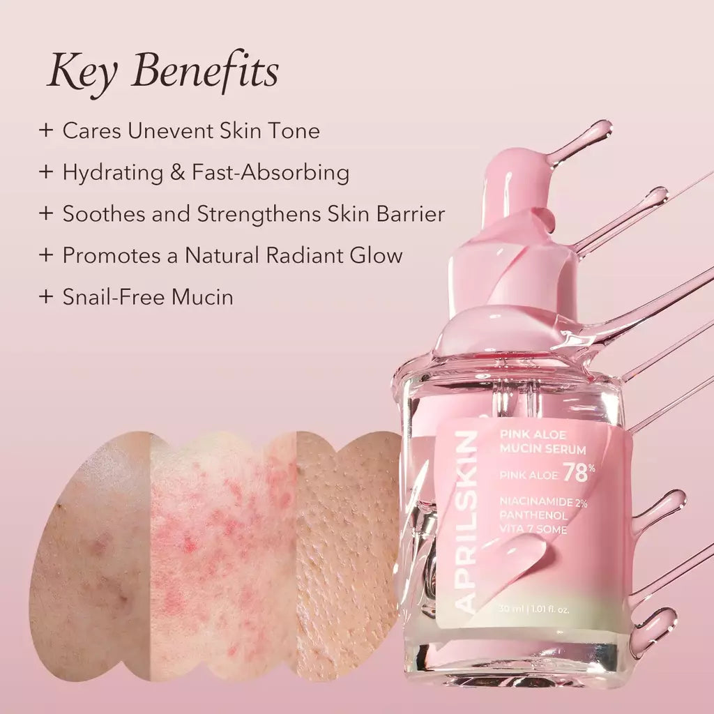 Suero Pink Aloe Mucin Serum 78% Aprilskin