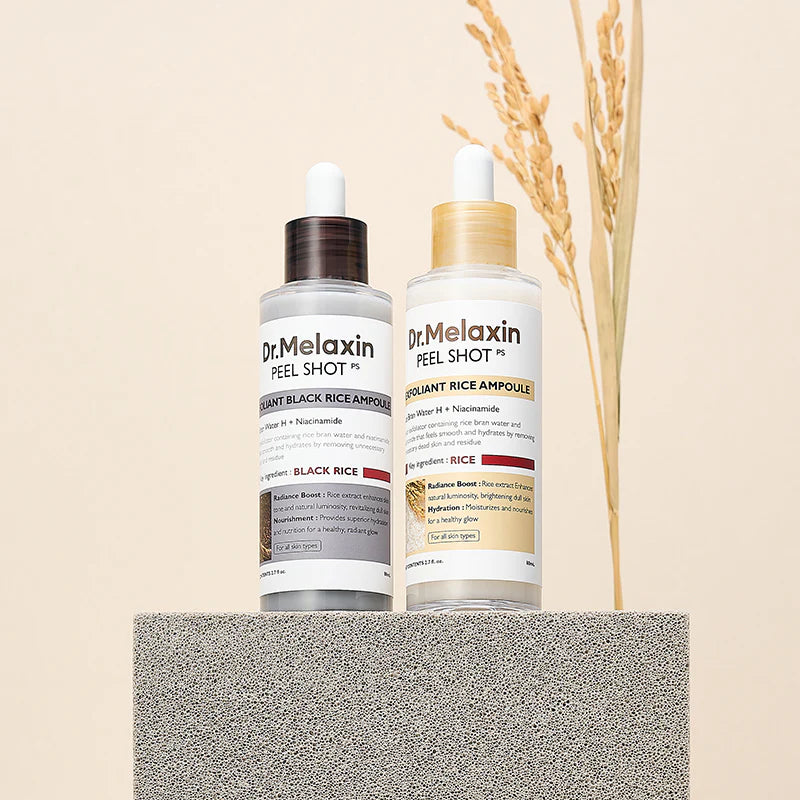 Suero Exfoliante Peel Shot Exfoliant Black Rice Ampoule Dr. Melaxin
