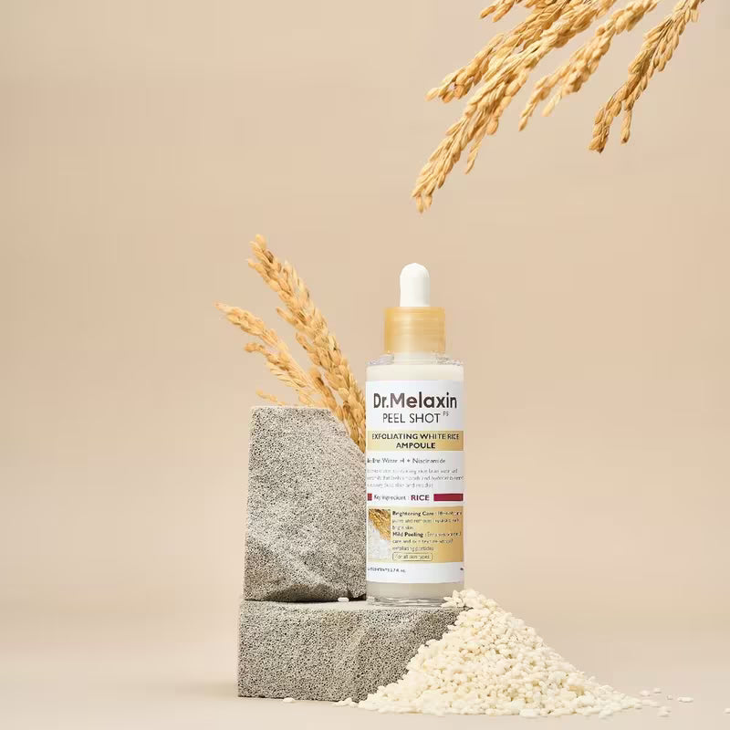 Suero Exfoliante Peel Shot White Rice Ampoule Dr. Melaxin.