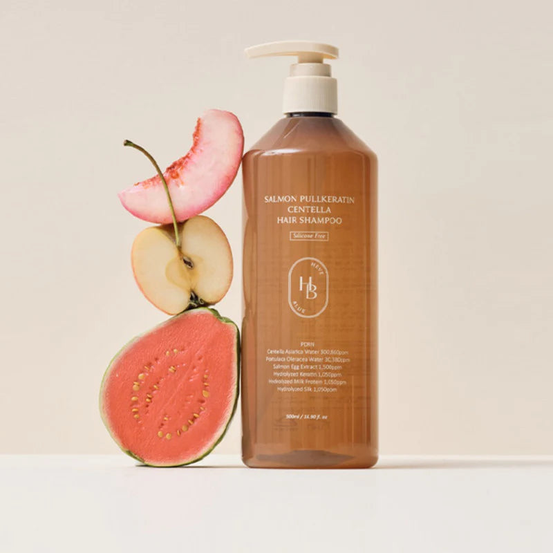 Shampoo Salmon Pullkeratin Centella Hair Heveblue