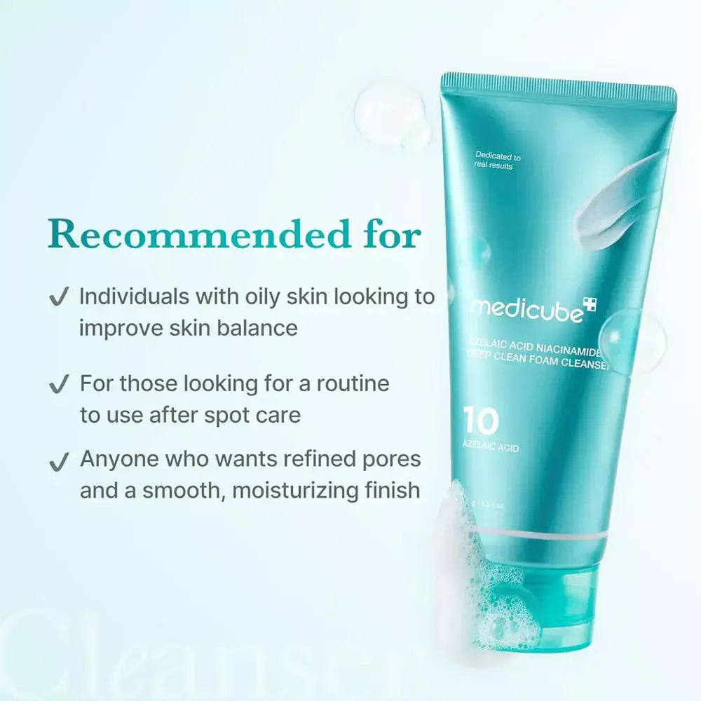 Limpiador Ácido Azelaico Niacinamide Deep Clear Foam Cleanser Medicube Imagen secundaria del producto