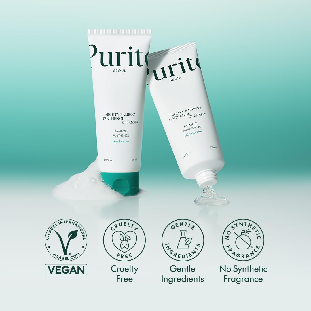Limpiador Mighty Bamboo Panthenol Cleanser Purito Imagen secundaria del producto