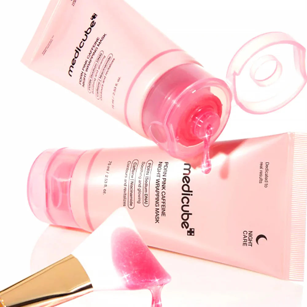 Mascarilla Pdrn Pink Caffeine Night Wrapping Mask Medicube