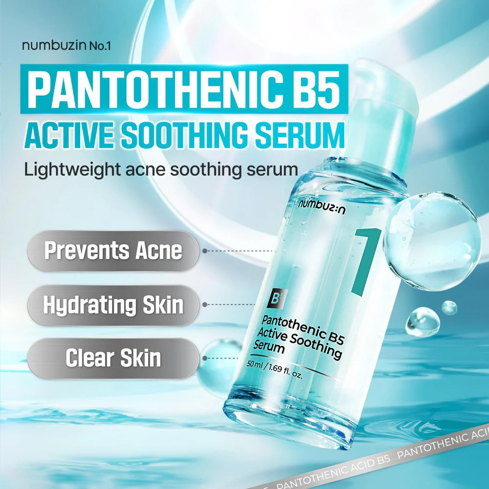 Suero Pantothenic B5 Active Soothing Serum Numbuzin