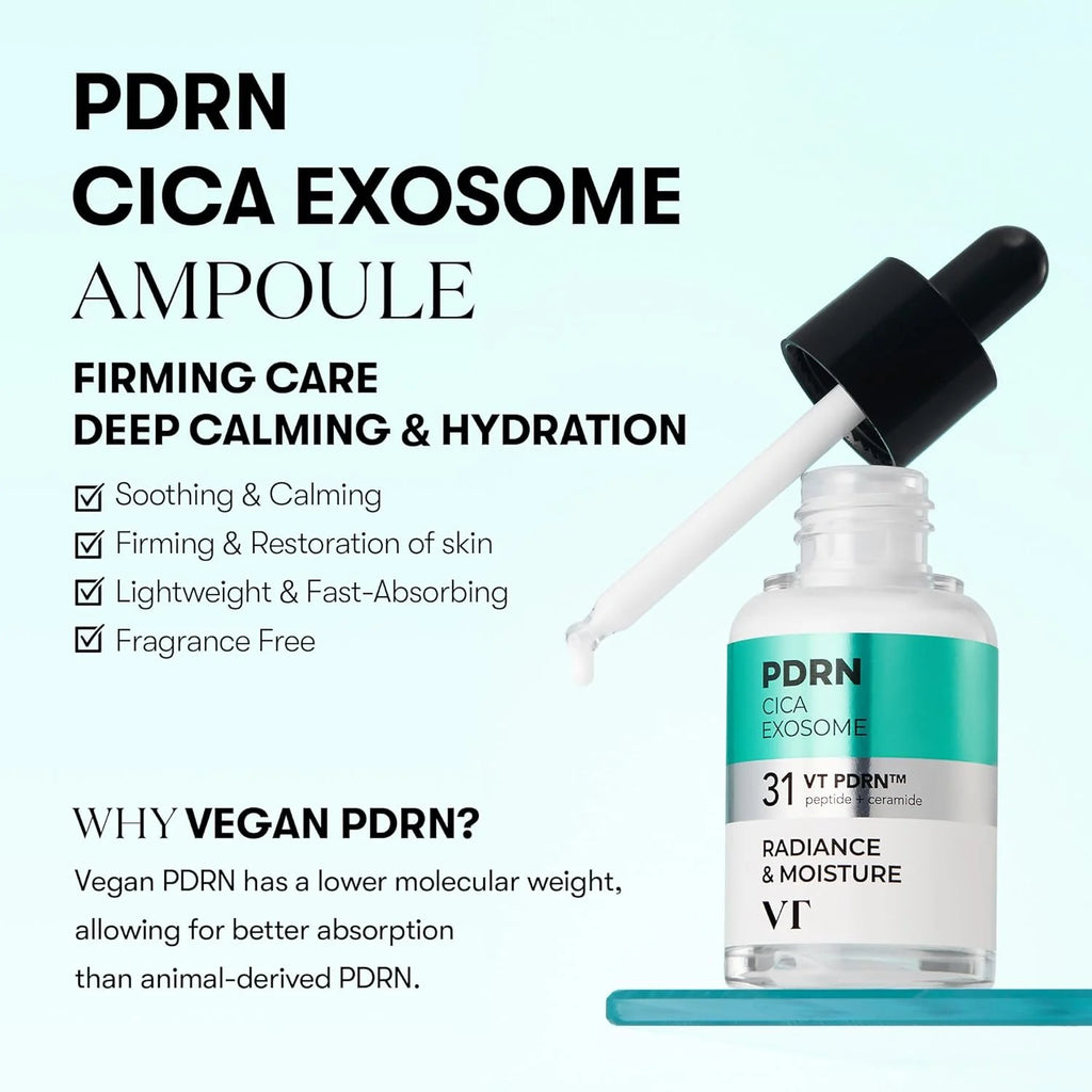 Set Amp Up Your Skincare Vt Cica Exosome Ampoule Box Vt Cosmetics (Box 5 Ampollas)