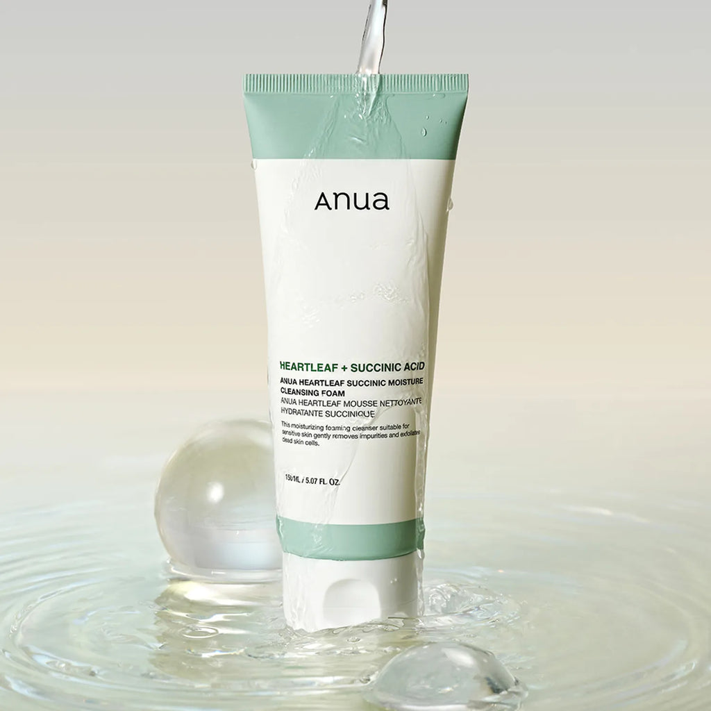 Limpiador Heartleaf Succinic Moisture Cleansing Foam Anua
