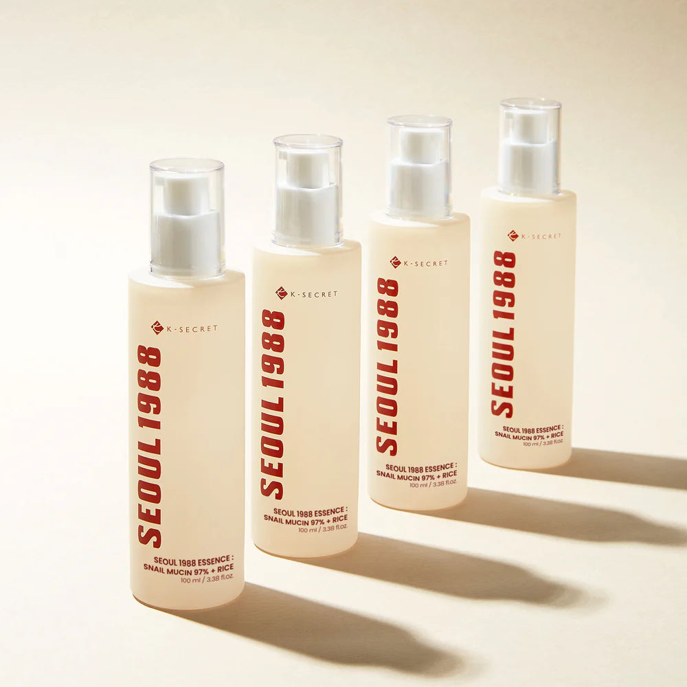Esencia Snail Mucin 97% + Rice Seoul 1988 K-Secret