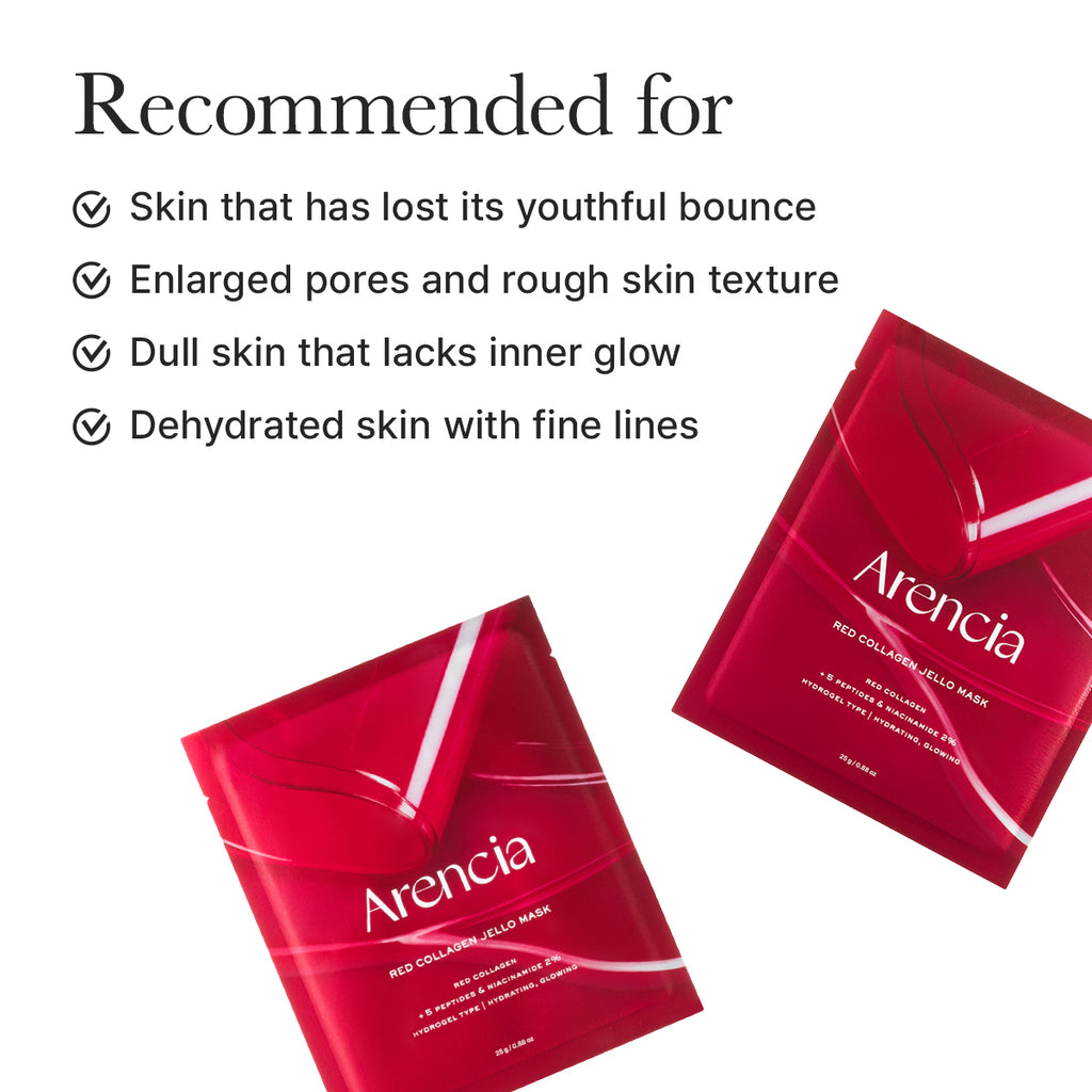 Sheet Mask Red Collagen Jelly Mask Arencia