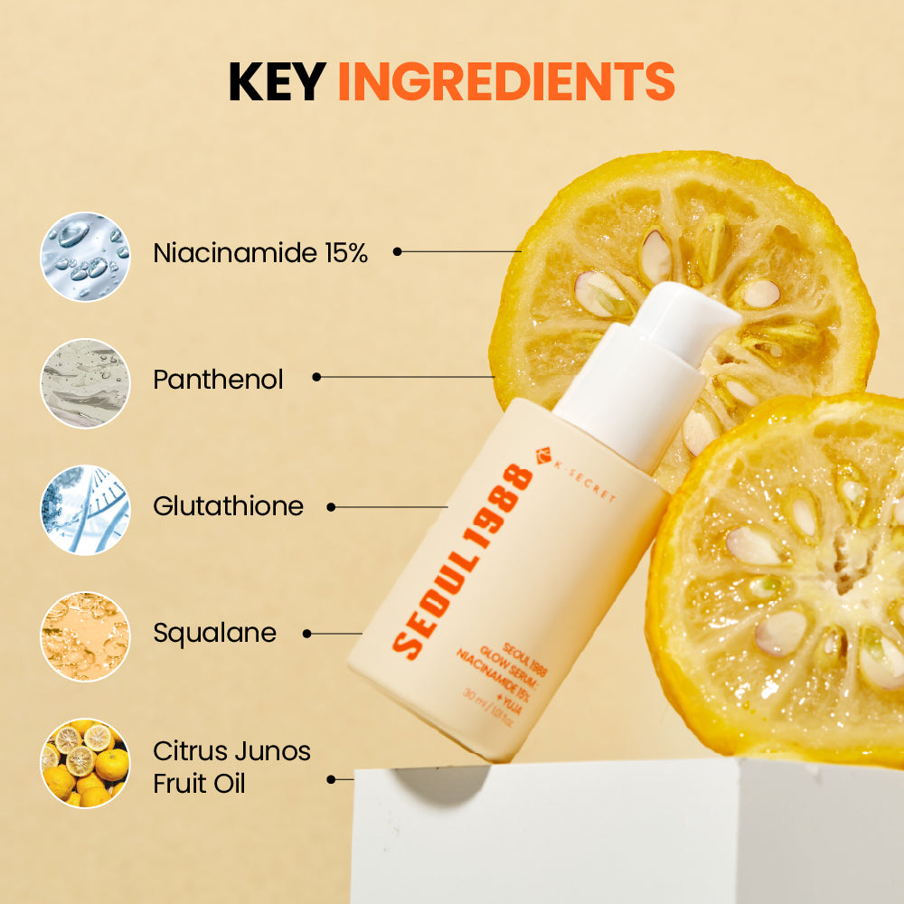 Suero Seoul 1988 Glow Serum Niacinamide 15% + Yuja K-secret