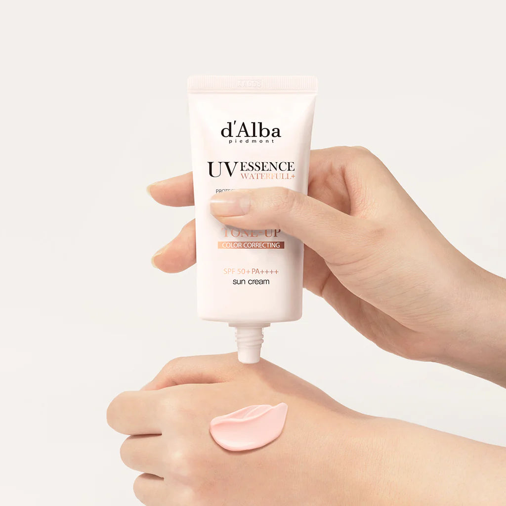 Protector Solar D'Alba Uv Essence Waterfull+ Tone Up Pink Correcting Imagen secundaria del producto