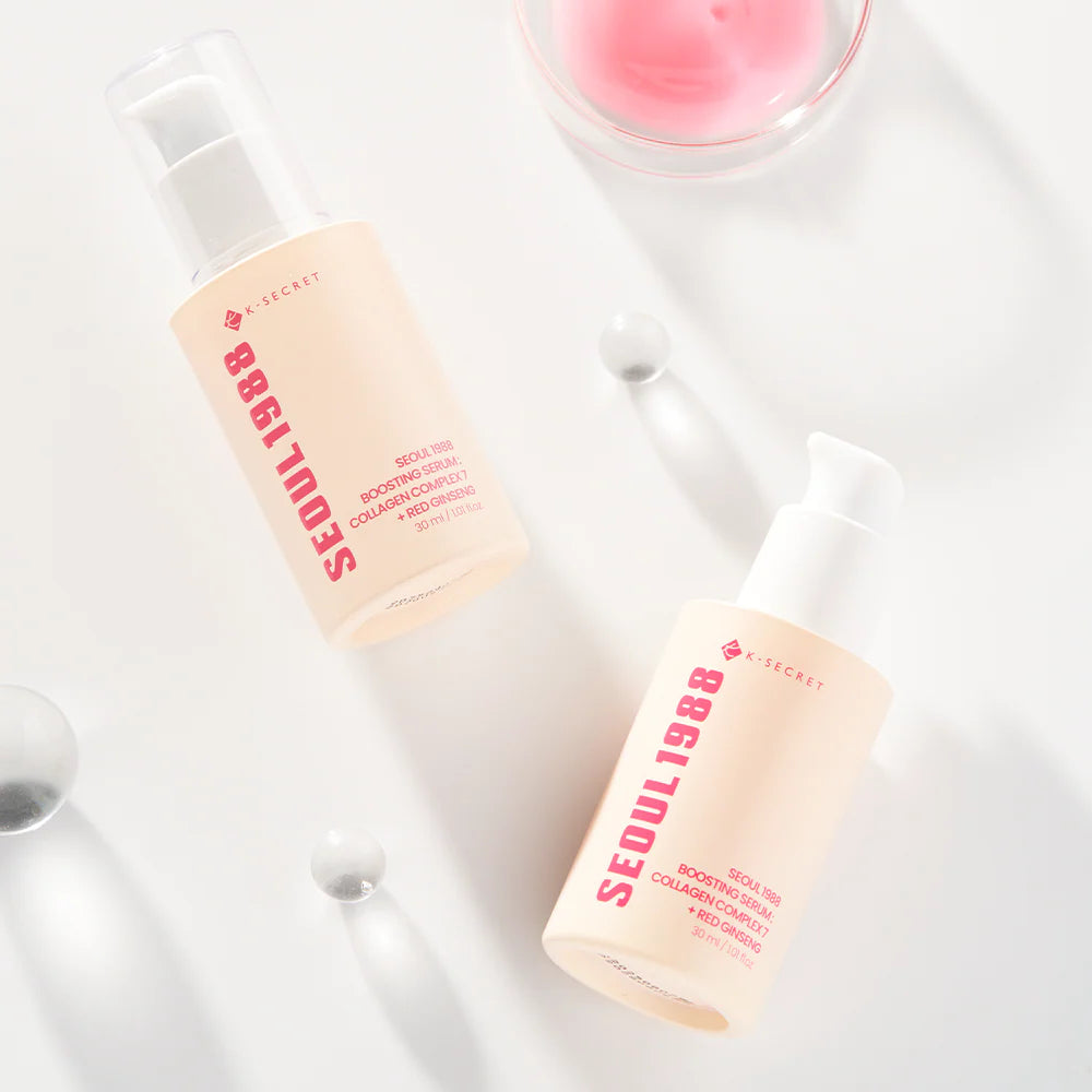 Suero Seoul 1988 Boosting Serum: Collagen Complex 7 + Red Ginseng K-Secret (30Ml)