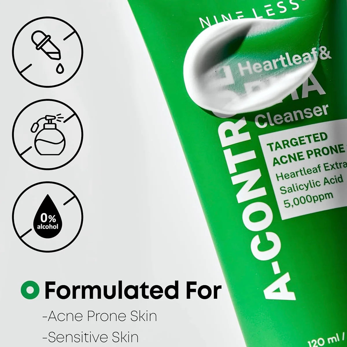 Limpiador A-Control Heartleaf & Bha Cleanser Nineless