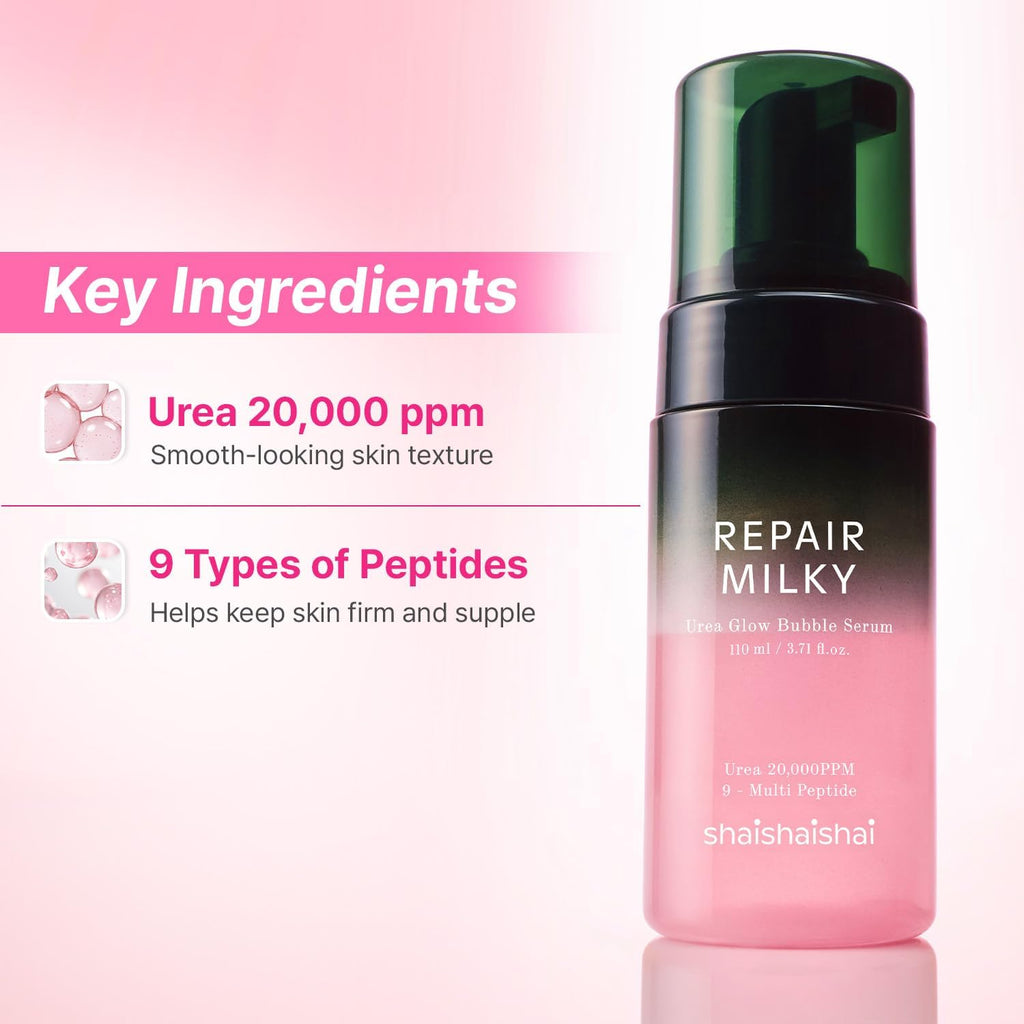Suero Repair Milky Urea Glow Bubble Serum Shaishaishai