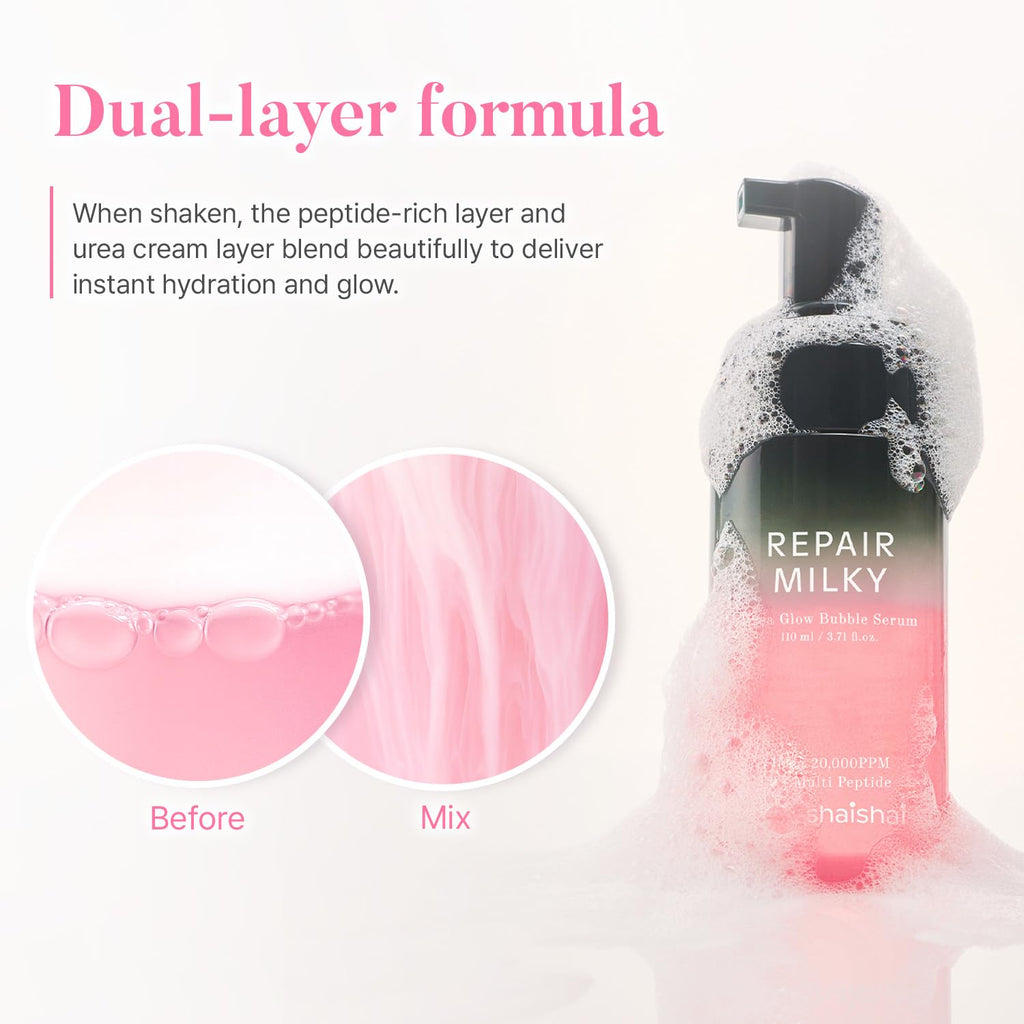 Suero Repair Milky Urea Glow Bubble Serum Shaishaishai