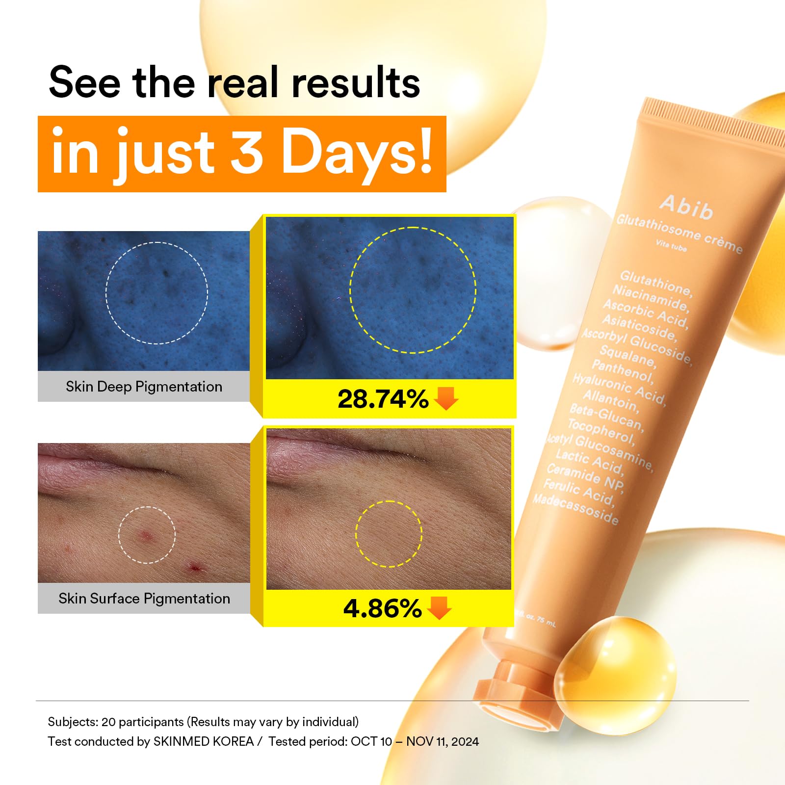 Crema Glutathiosome Cream Vita Tube Abib (75Ml)