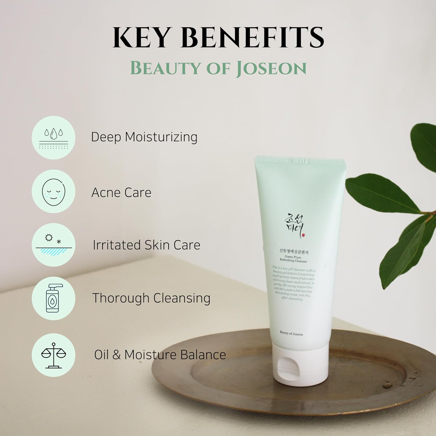 Limpiador Green Plum Refreshing Cleanser Beauty Of Joseon 100ml Imagen principal del producto