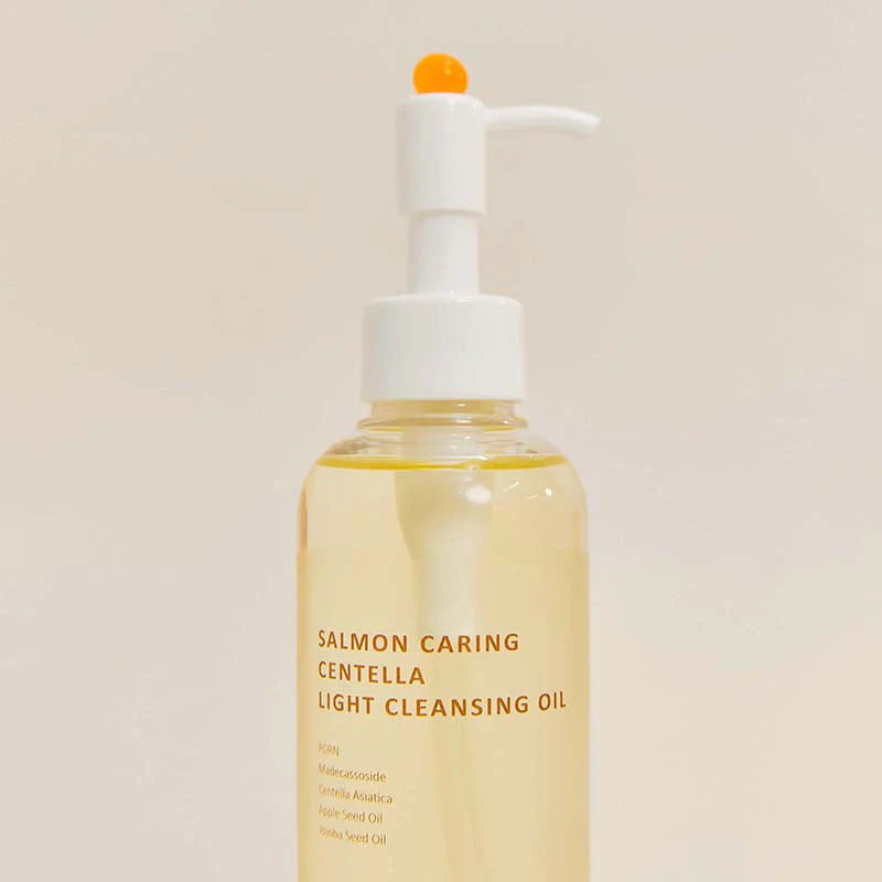 Limpiador En Aceite Salmon Caring Centella Light Cleansing Oil Heveblue Imagen secundaria del producto