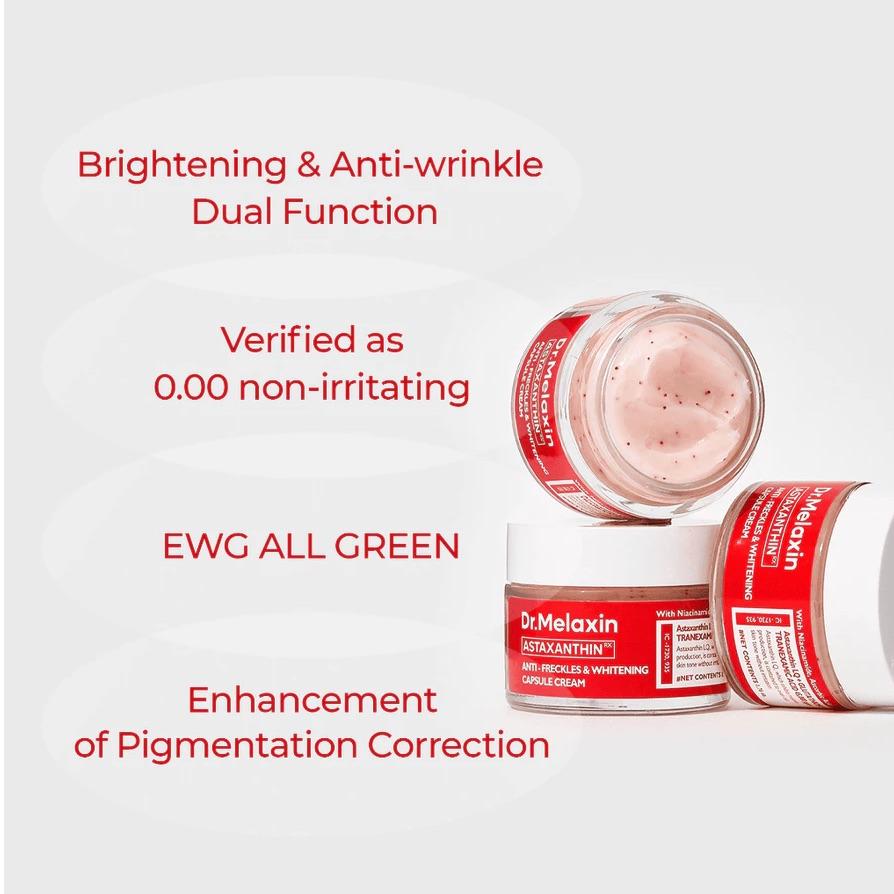 Crema Astaxanthin Anti-Wrinkle & Freckles Capsule Cream Dr. Melaxin Imagen secundaria del producto