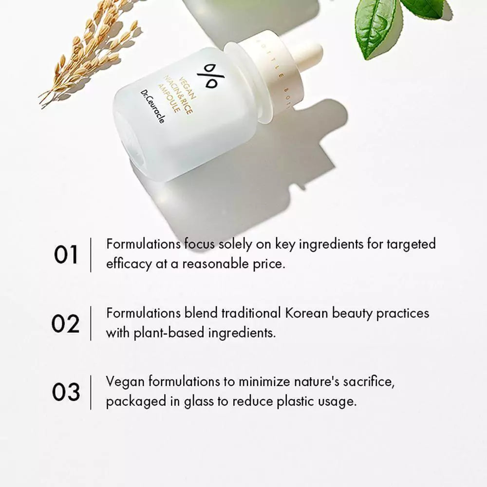 Ampolla Vegan Niacin & Rice Dr. Ceuracle Imagen secundaria del producto