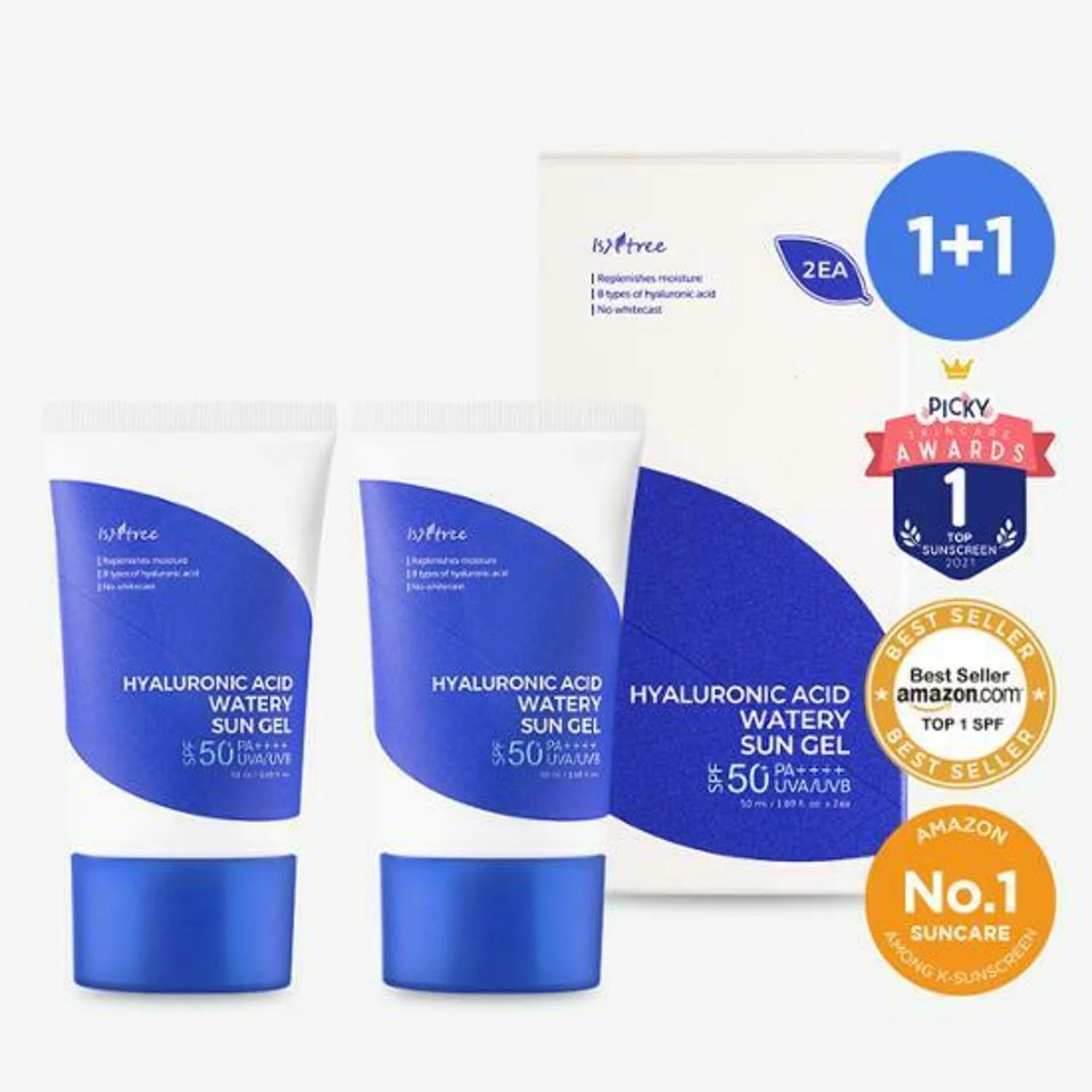 Protector Solar Hyaluronic Acid Watery Sun Gel Spf50+ Pa++++ Isntree (50Ml)