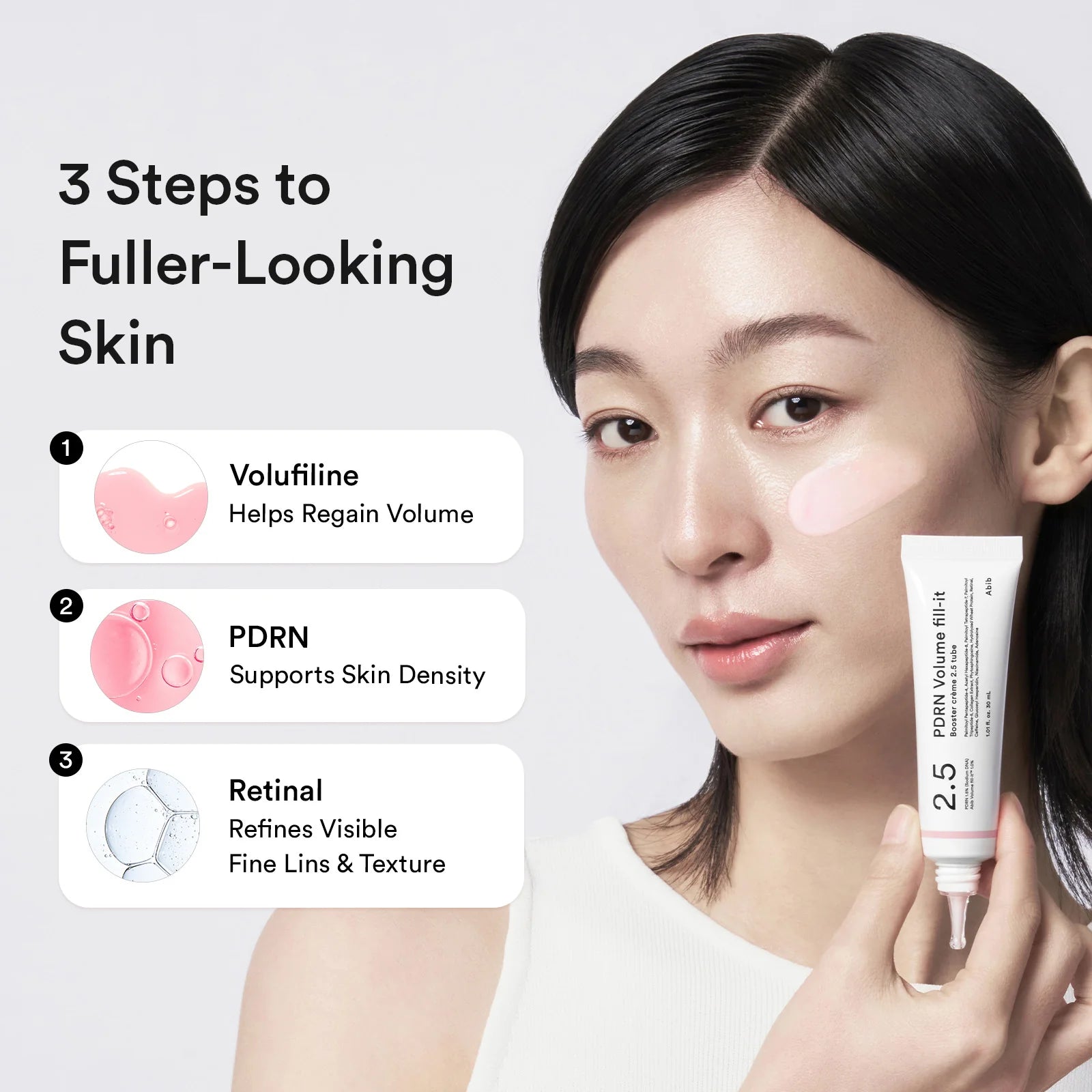 Crema PDRN Volume Fill-it Booster Crème 2.5 Tube Abib Imagen secundaria del producto