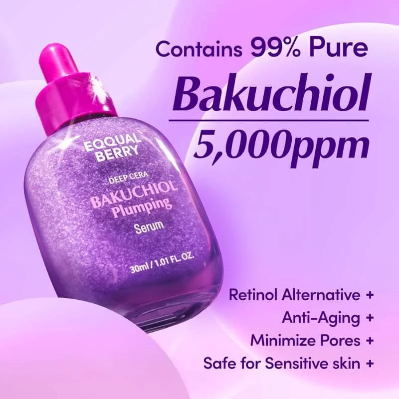 Suero Bakuchiol Plumping Serum Eqqualberry