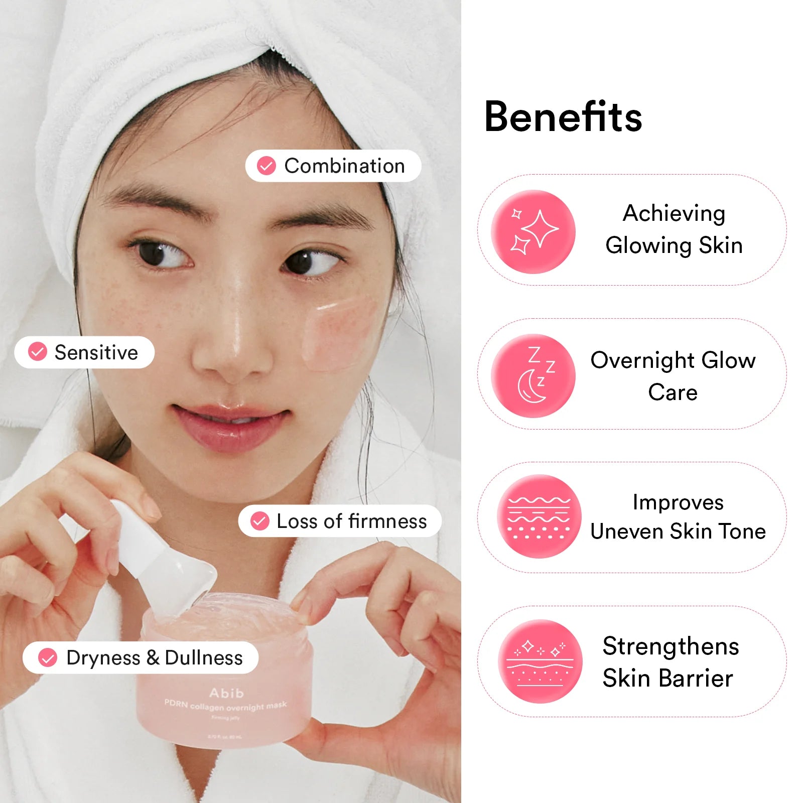 Mascarilla Pdrn Collagen Overnight Mask Firming Jelly Abib