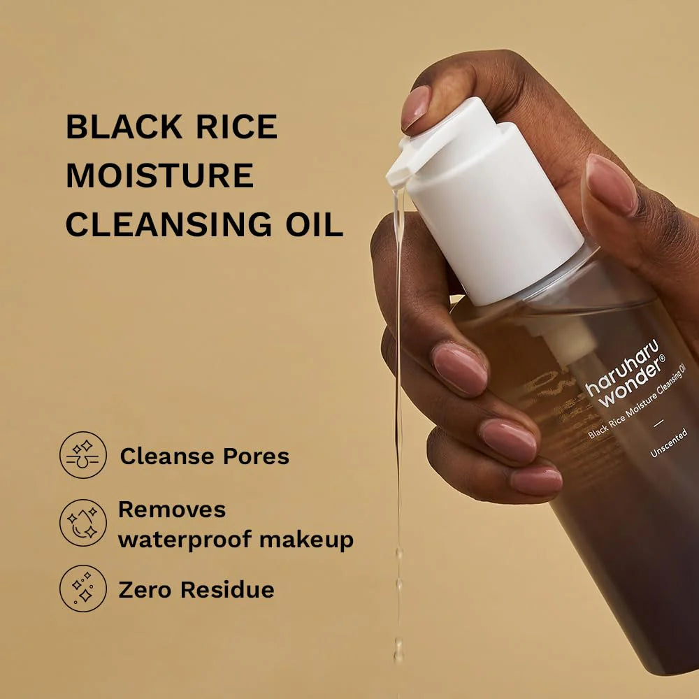 Limpiador En Aceite Black Rice Moisture Deep Cleansing Oil Haruharu Wonder (150Ml) Imagen principal del producto