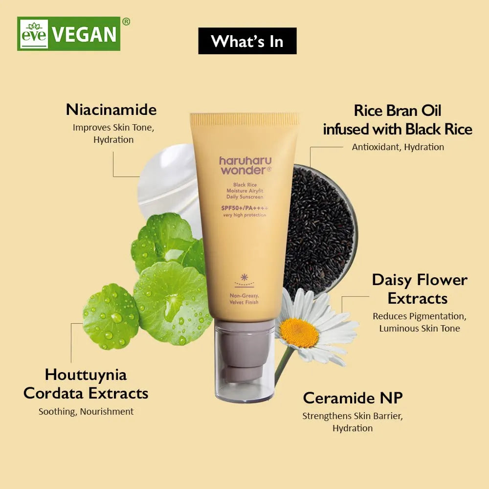 Protector Black Rice Moisture Airyfit Daily Haruharu Wonder