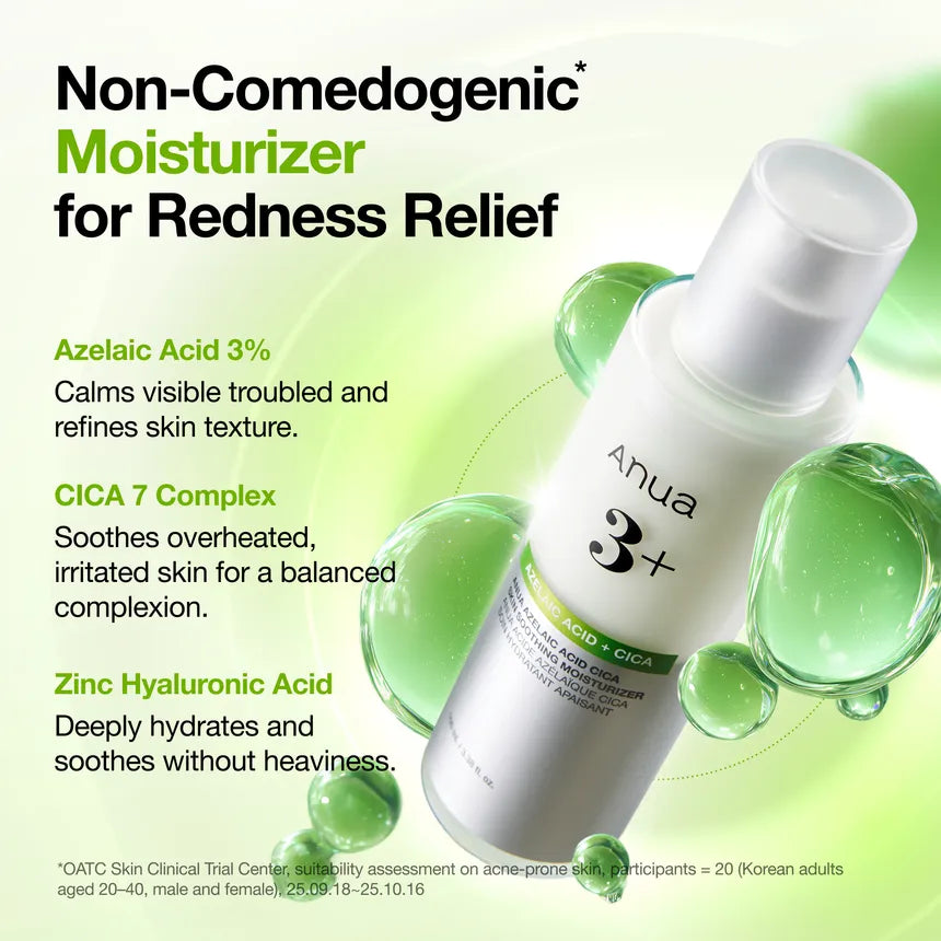 Hidratante Azelaic Acid Cica Skin Soothing Moisturizer Anua