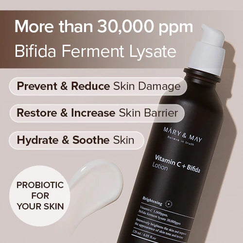 Crema Vitamin C + Bifida Lotion Mary&May (120Ml)