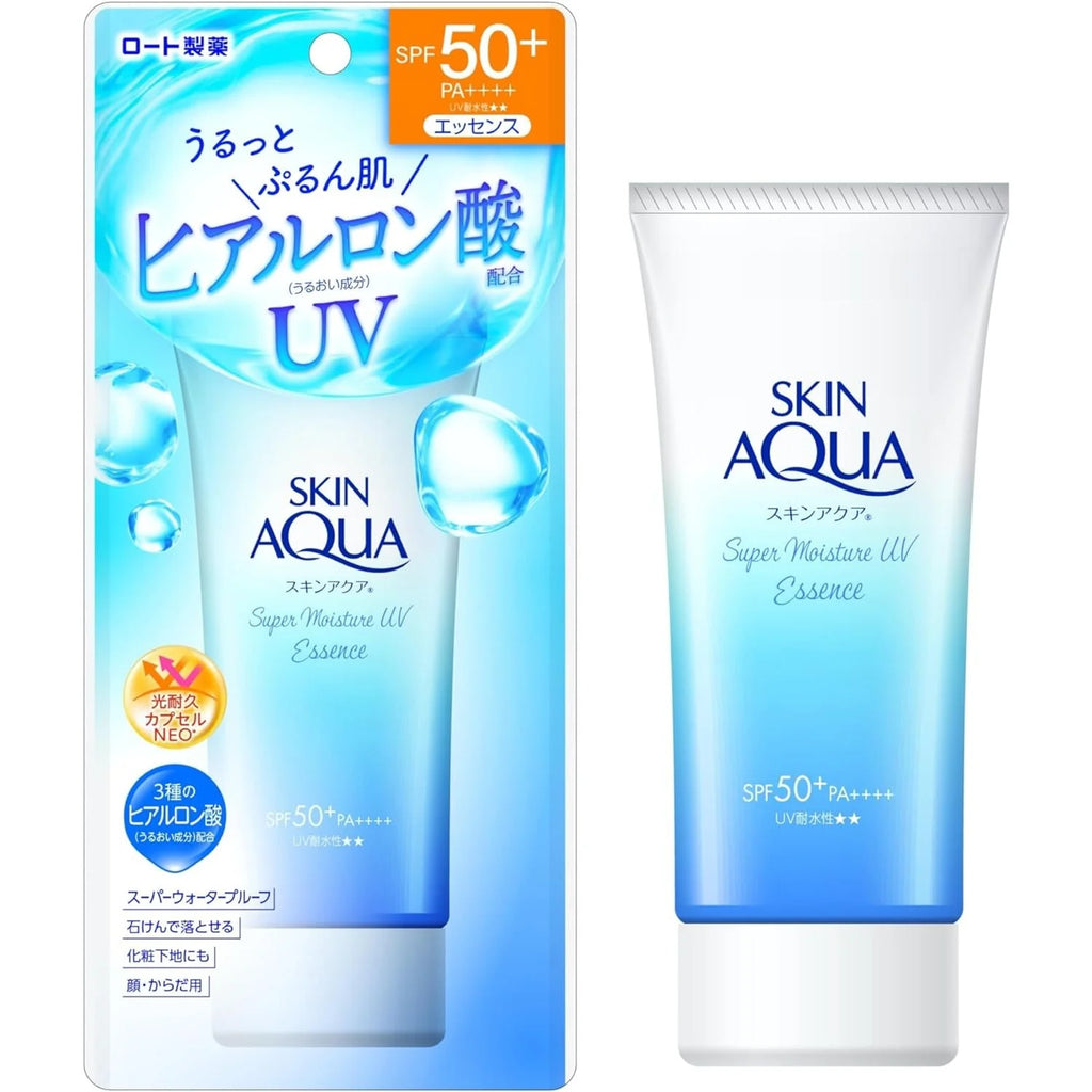 Protector Skin Aqua Super Moisture Uv Essence Spf 50 Rohto Mentholatum