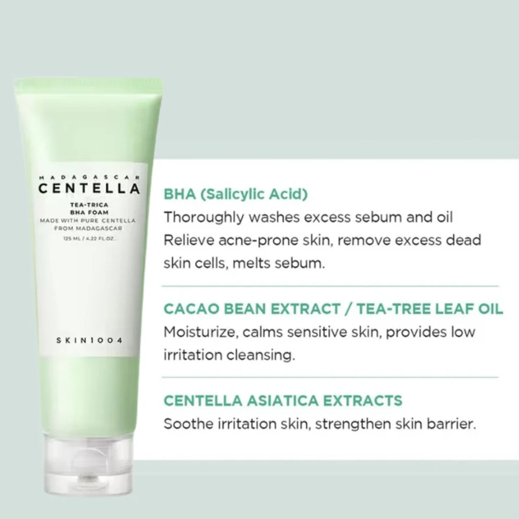 Limpiador Tea-Trica Bha Foam Skin1004