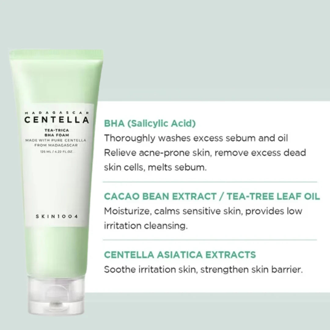 Limpiador Tea-Trica Bha Foam Skin1004