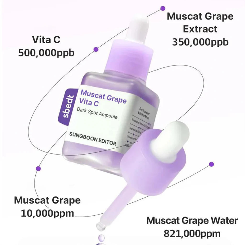 Suero Muscat Grape Vita C Dark Spot Ampoule Sungboon Editor