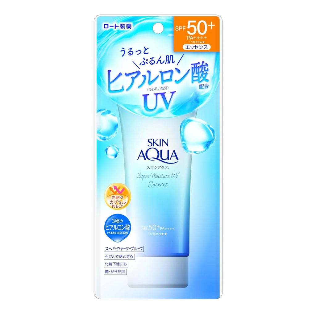 Protector Skin Aqua Super Moisture Uv Essence Spf 50 Rohto Mentholatum