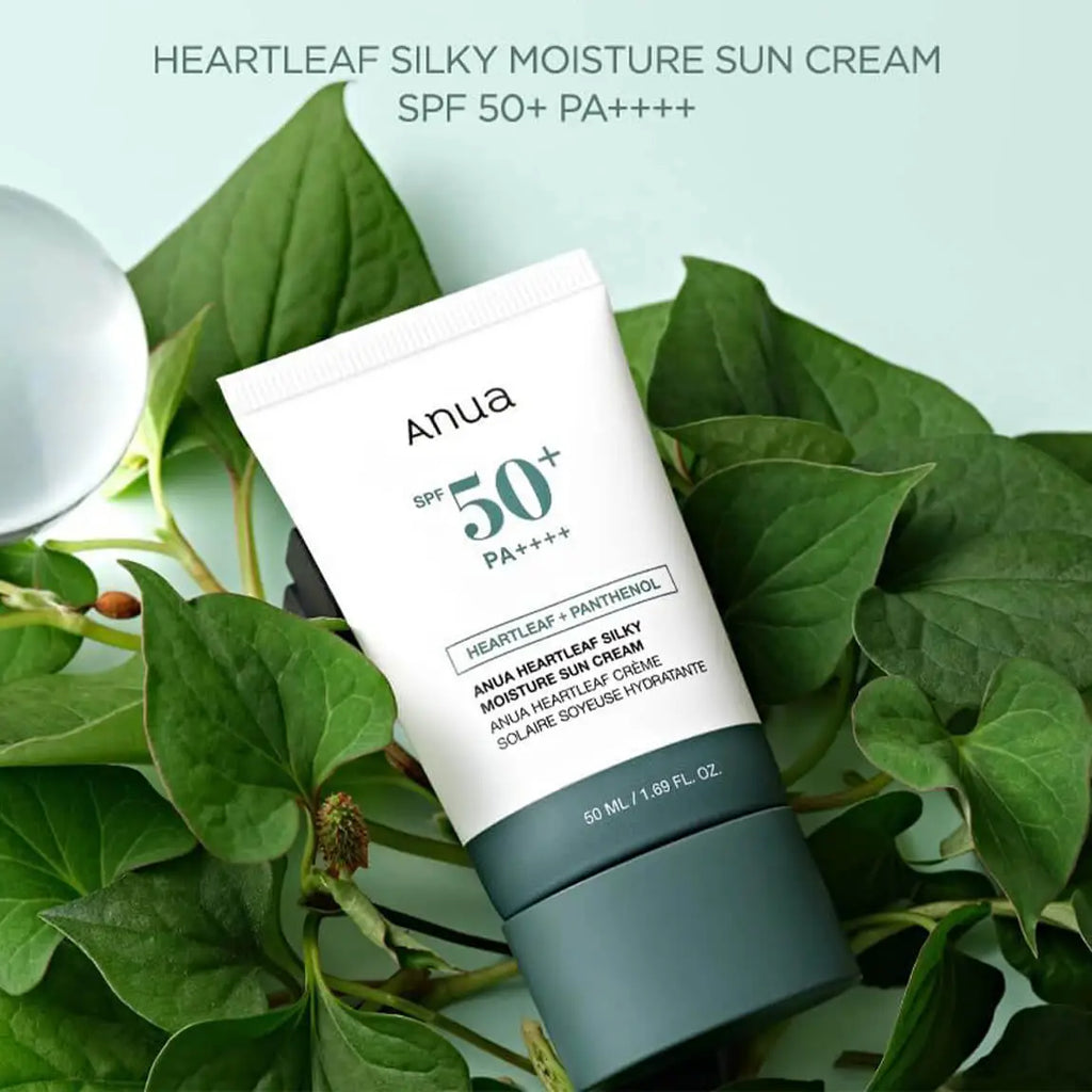 Protector Solar Heartleaf Silky Moisture Sunscreen Anua