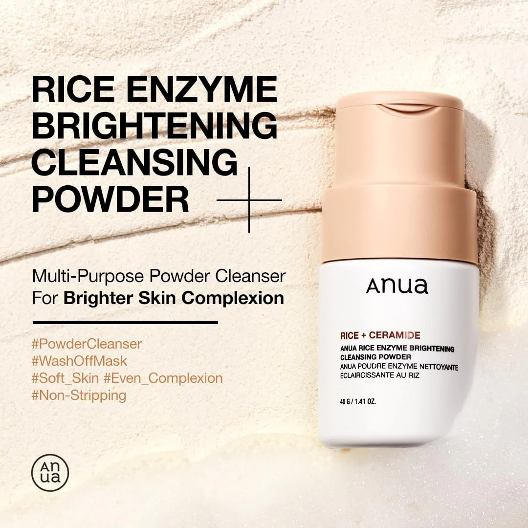 Limpiador Rice Enzyme Brightening Cleansing Powder Anua