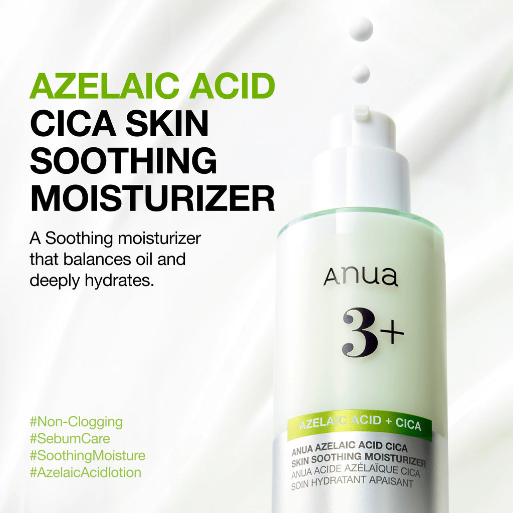 Hidratante Azelaic Acid Cica Skin Soothing Moisturizer Anua