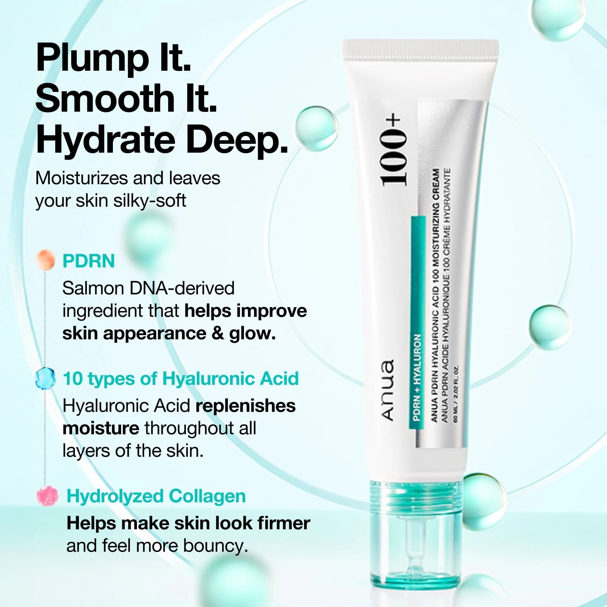 Crema Pdrn Hyaluronic Acid 100 Moisturizing Cream Anua
